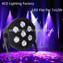 Free Platt Led Par 7x12w Rgbw Quad Skede Tvätta Ljus
