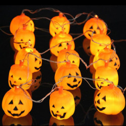 Halloween 5m 20 Led Pumpa Led Sträng Ljus Ac220v Orange Pumpa Lights Halloween Semester Dekoration Lyktor