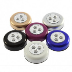 Mini 3 Led Trådlös Batteri Powered Pinne Knacka Rör Lampa Hem Natt Ljus Glödlampa Rörelse Känsla