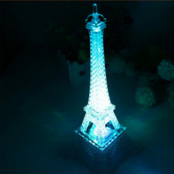 Bröllop Dekoration Hem Tillbehör Mode Eiffel Torn Natt Ljus Färgrik Led Lampa I Sovrum Fest Födelsedag