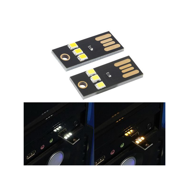 Mini Usb Ljus Camping Natt Mobil Usb Led Lampa Vit Värma Ljus Ssist