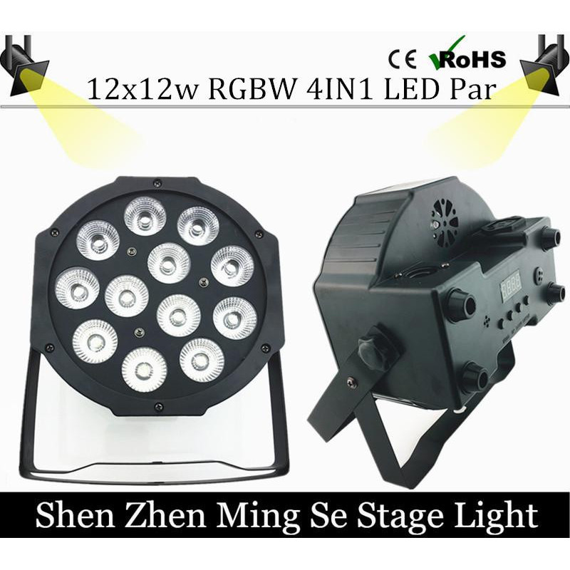 12st 12w Led Lampa Pärlor 12x12w Led Par Lampor Rgbw 4in1 Platt Par Led Dmx512 Disko Lampor Ofessionell