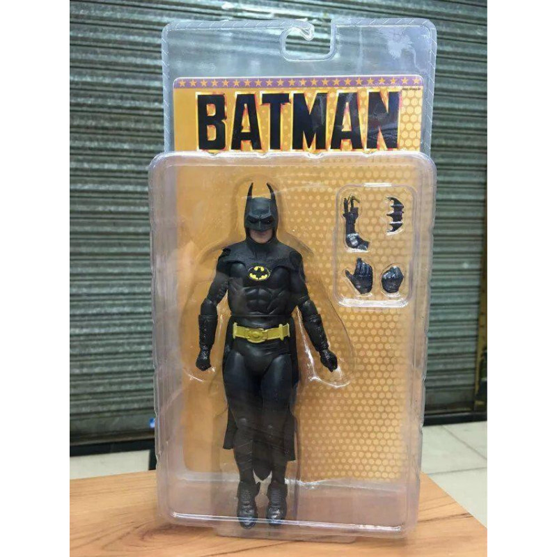 Neca 1989 Läderlappen Michael Keaton 25e Årsdag Pvc Handling Figur Samlarpos Trunc Modell Leksak 18cm