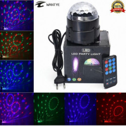 Mini Rgb Led Kristall Magi Boll Skede Effekt Belysning Lampa Fest Disko Klubb Dj Bar Ljus Show Avlägsen