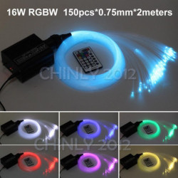 16w Rgbw Led Fiber Optisk Ljus Stjärna Tak Utrustning Lights 150pcs 0