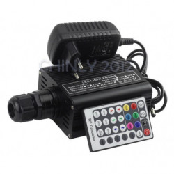 Rgbw 16w Led Fiber Optisk Motor Förare Med 28key Rf Avlägsen Kontroller För Allt Slag Fiber Optik
