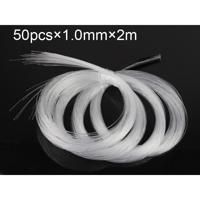 1 0mm X50pcs X 2meterspmma Plast Optisk Fiber Kabel För Allt Snäll Led Ljus Motor Förare