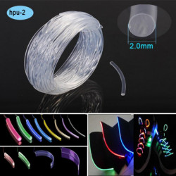 Rgb Led Blinkande Ljus 2mm Plast Sida Glöd Optisk Fiber För Sko Enda Kläder