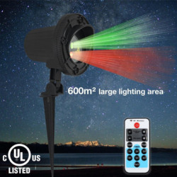 Laser Stjärna Lights Ojektor Duschar Jul Trädgård Laser Ljus Vattentät Utomhus Med Ir Avlägsen Röd