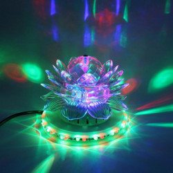 Rgb Led Skede Ljus Bil Roterande Disko Boll Lampa Effekt Magi Fest Klubb Lights För Jul Hem Ktv Jul