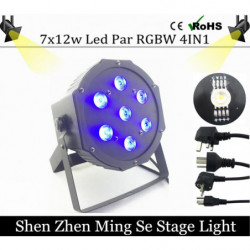 7x12w Led Par Lampor Rgbw 4in1 Platt Par Led Dmx512 Disko Lampor Ofessionell Skede Dj Utrustning