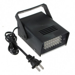 3w 24 Led Skede Lights Operated Dj Strobe Lights Disko Fest Klubb Ktv Stroboskop Vit Skede Belysning