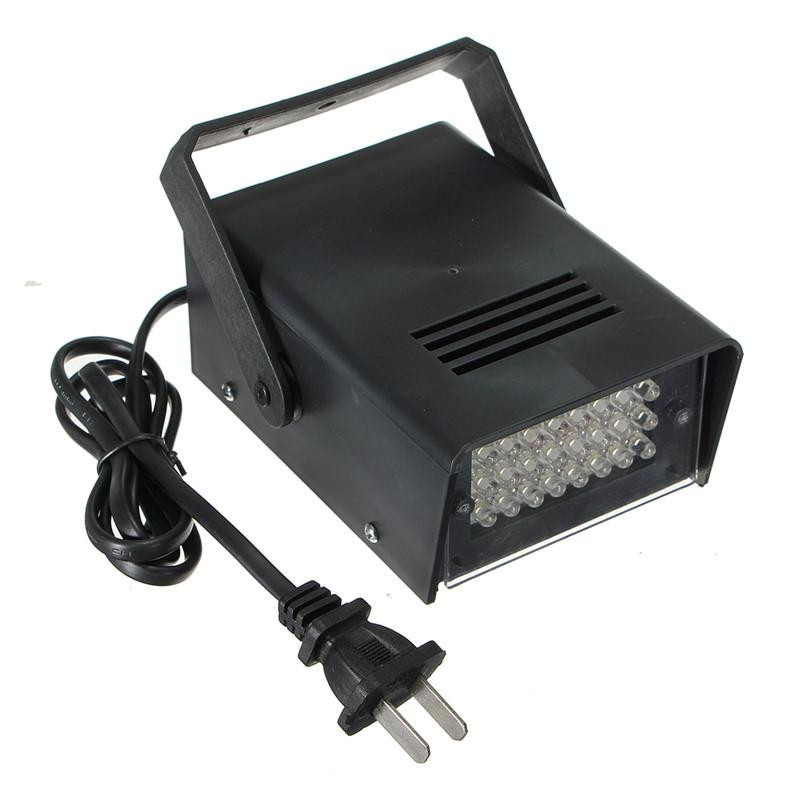 3w 24 Led Skede Lights Operated Dj Strobe Lights Disko Fest Klubb Ktv Stroboskop Vit Skede Belysning
