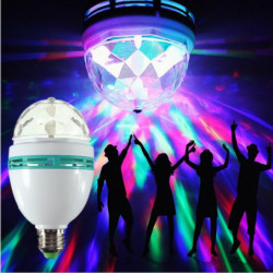 E27 3w Led Glödlampa Skede Ljus Jul Färgrik Natt Ljus Bil Roterande Rgb Glödlampa Fest Effekt Lampa