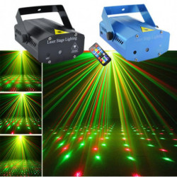 Aucd Mini Bärbar Rg Laser Ojektor Lights Dj Hem Jul Fest Semester Show Skede Belysning Oi100