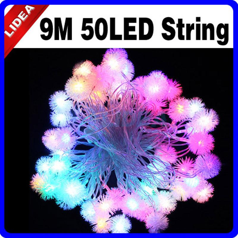 9m 50 Led Snöflinga Bröllop Fest Trädgård Navidad Krans Jul Dekoration Utomhus Lampa Fe Sträng År