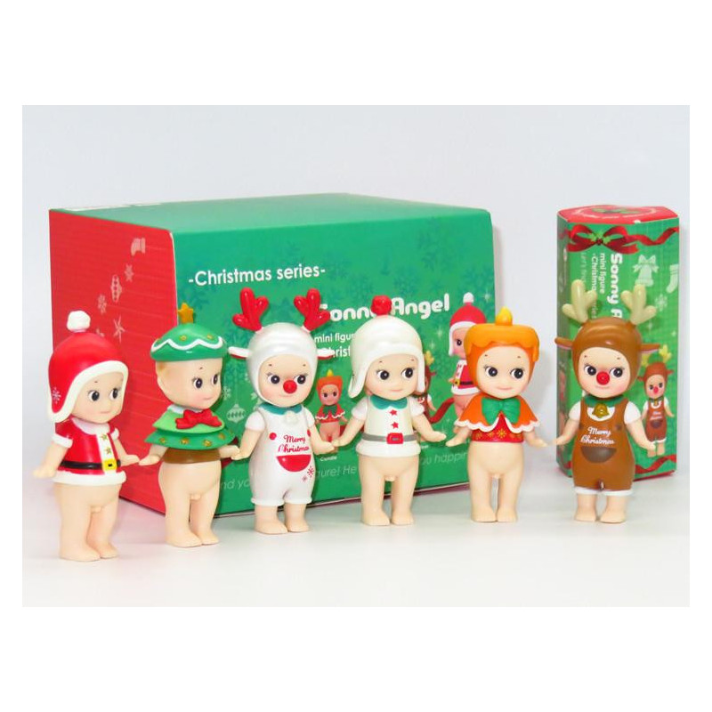 Son Ängel 6pcs Uppsättning Mini Jul Serier Son Ängel Dockor Pvc Handling Figur Samlarpos Trunc Modell
