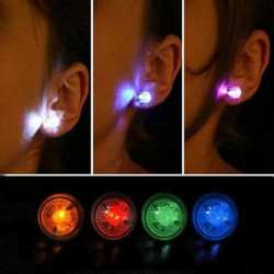 1 Par Ljus Upp Led Bling örhängen Öra Studs Dansa Fest Tillbehör Blinkning Ssist