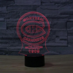 7 Färg 3d Lampa Led Natt Lights Montreal Canadiens Is Has Klubb Design Het Akryl Missfärgning Natt