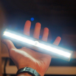 Tdl7120 10led Ir Infraröd Rörelse Detektor Skåp Lampa Trådlös Sensor Belysning Closet Natt Batteri