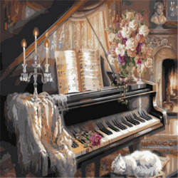 Bild På Vägg Akryl Piano...