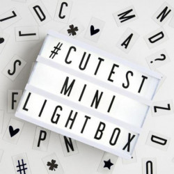 A4 Led Cinematic Ljus Låda Usb Kraft 85pcs Kort Brev Ljus Låda Plack Skylt Hem Dekoration Trädgård