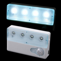 Bärbar Led Infraröd Pir Bil Sensor Rörelse Detektor Ljus Lampa Dualfönster Infraröd Sensorer Natt