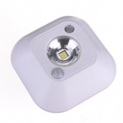 Batteri Powered 1 Led Mini Trådlös Infraröd Rörelse Aktiverad Sensor Natt Ljus Vägg Nödsituation