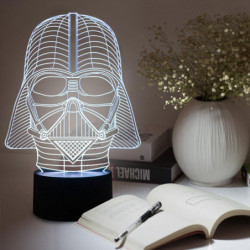 Fantastiska 3d Illusion Stjärna Led Tabell Lampa Natt Ljus Med Darth Vader Dekorationer Stjärna Krig