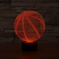 3d Basketboll Form Led Konst Skulptur Natt Lights Skrivbord Lampa 3d Visualisering Hem Dekoration