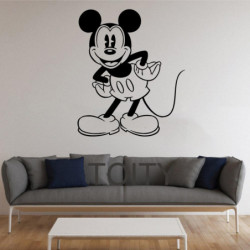 Svart Vägg Sticker Mickey...