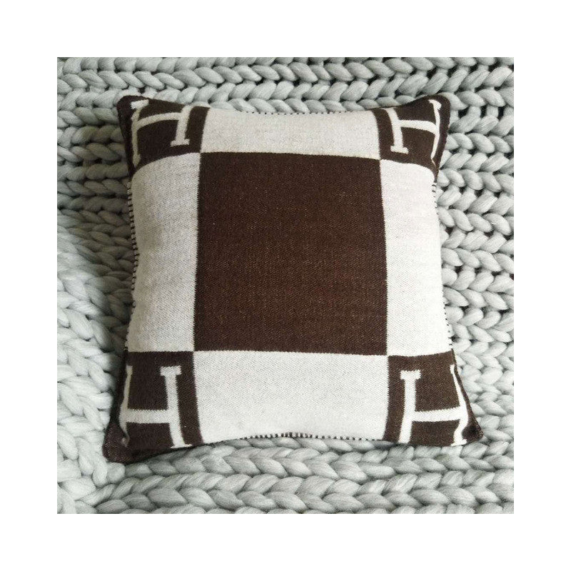 45x45cm H Throw Pillow Kudde Kashmir Örngott Dekor Choklad