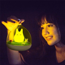 Aste Design Natt Lampa Totoro Söt Bärbar Rör Sensor Usb Led Lights Lampor Lampa För Bebis Sovrum