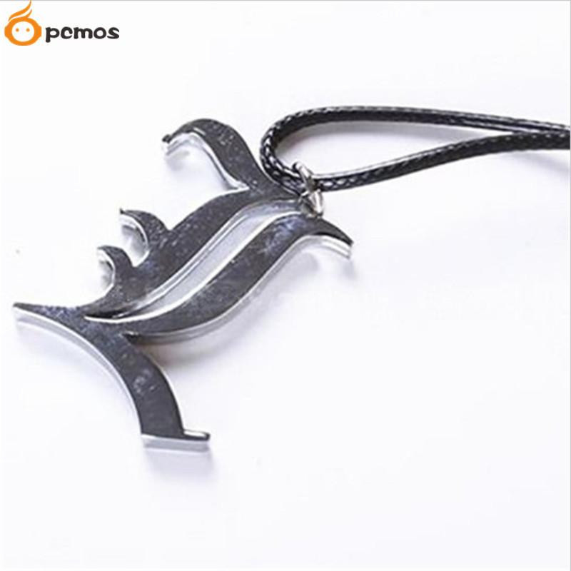 [pcmos] Anime Död Notera Brev L Lawliet Kira Legering Hängsmycke Halsband W Svart Sträng Tpy 1126l