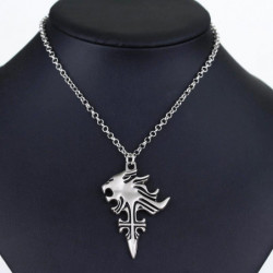 [pcmos] Anime Slutlig Fantasi Viii 8 Griever Skråla Leonhart Lejon Huvud Halsband Cosplay Hängsmycke