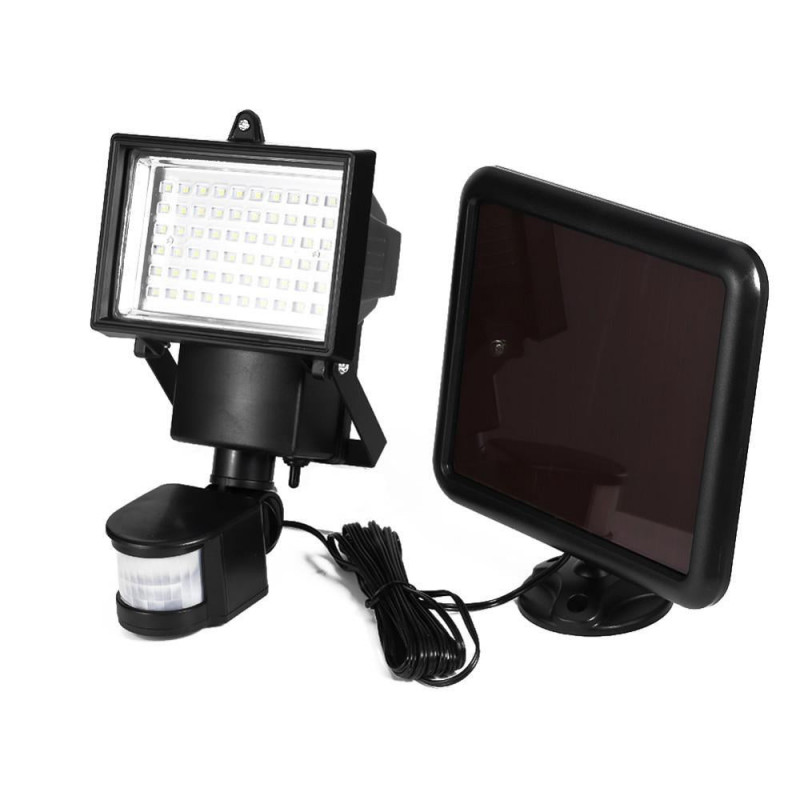 60 Led Sol Ljus Sensor Säkerhet Trädgård Ljus Pir Rörelse Sensor Väg Vägg Lampor Utomhus Nödsituation