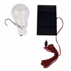 15w 130lm Bärbar Sol Kraft Led Glödlampa Sol Powered Ljus Laddad Sol Energi Lampa Utomhus Belysning