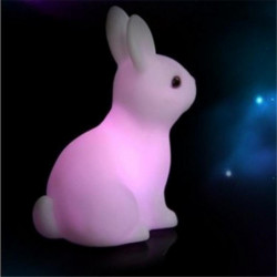 Het Kanin Lights Led Natt Lampa Barn Ljus Förmån Leksak Bebis Sova Belysning Rgb Färgrik Konst Dekor