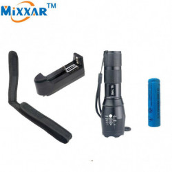 Ruzk30 4000 Lumen Cree Xml T6 Led Ficklampa 5 Lägen Fackla 1 X 18650 5000mah Batteri Eu Oss Laddare
