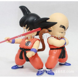 2pcs Uppsättning Drake Boll Z Goku Krillin Handling Figur Pvc Samling Siffror Leksaker För Brinquedos