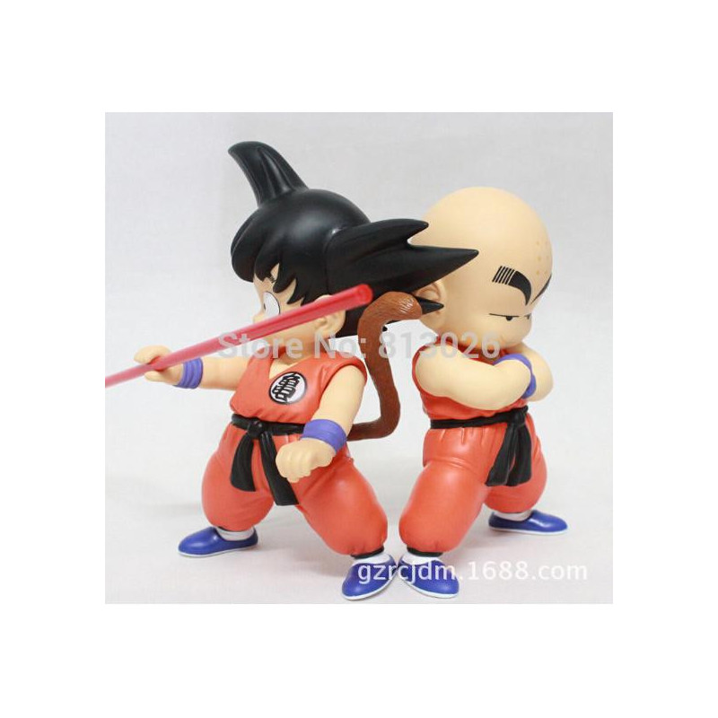 2pcs Uppsättning Drake Boll Z Goku Krillin Handling Figur Pvc Samling Siffror Leksaker För Brinquedos