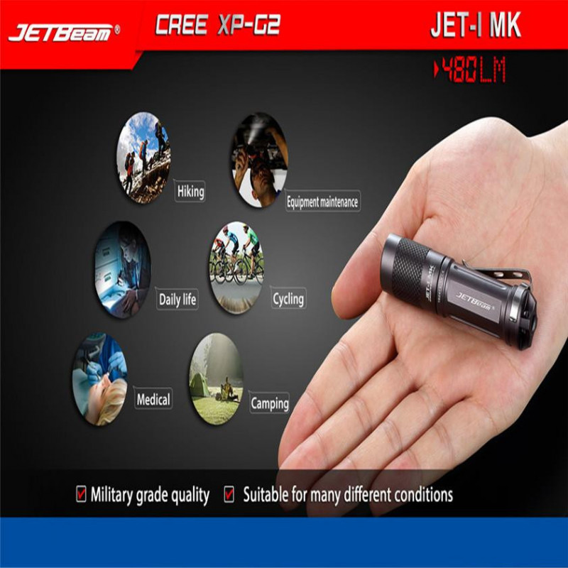 Jetbeam Jet1 Mk Cree Xpg2 480 Lumen Mini Bärbar Vattentät Led Ficklampa