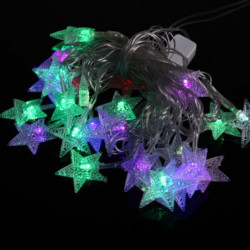 5m 26 Stjärna Led Pentagram Sträng Fe Ljus Jul Fest Bröllop Semester Dekoration Lampa Eu Plugg Enfeites