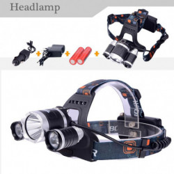 Led T6 Strålkastare Cree T6 6000lm Laddningsbara 18650 Batteri Strålkastare För Cykel Camping Belysning