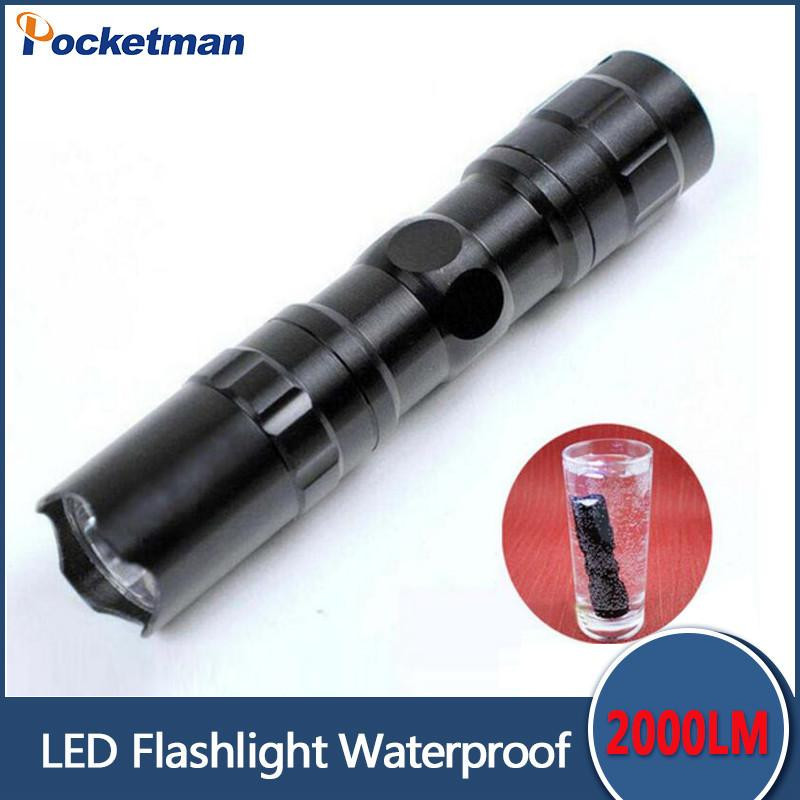 Mini Led Ficklampa Lant Fackla Ljus Vattentät Lykta Penlight