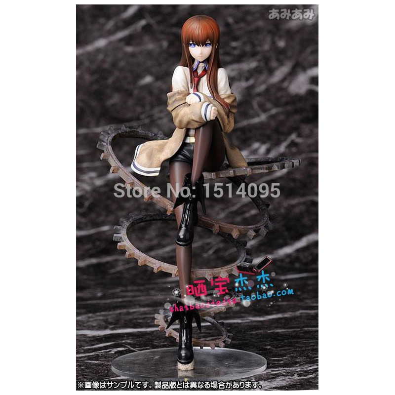 Sexig Flicka Steins Port Makise Kurisu 9 Inch Pvc Handling Figur Samling Modell Leksak Sg050