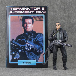 18cm Neca Terminator 2 Dom Dag T800 Arnold Schwarzenegger Pvc Handling Figur Samlarpos Trunc Modell Leksak