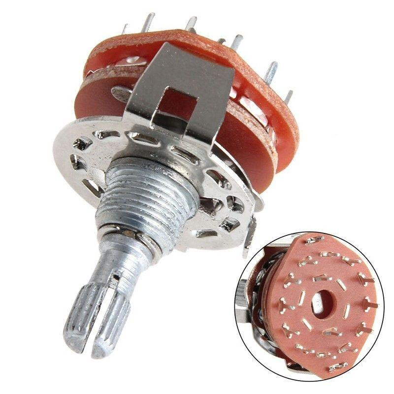 Rs25 Axel Panel Montera 2p6t Roterande Växla Väljare Band 2 Pol 6 Placera