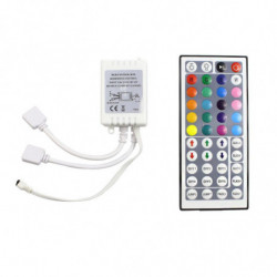 Dc12v Mini 44key Dubbel Anslutningar Led Rgb Controler Ir Avlägsen Kontroller För 3528 5050 Rgb Led
