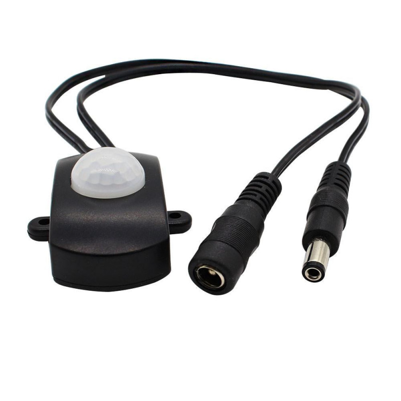 Dc1224v 5a Kropp Infraröd Automatisk Pir Rörelse Sensor Växla Med Likström Plugg För Led Remsa Ljus